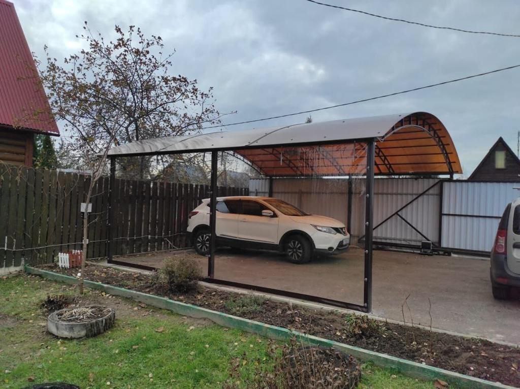 Прозрачные шторы ПВХ для навеса под автомобиль в Узловой